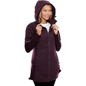 Be Boundless Thermo-Lock‎ Melange Quilted Jacket Maroon Size S